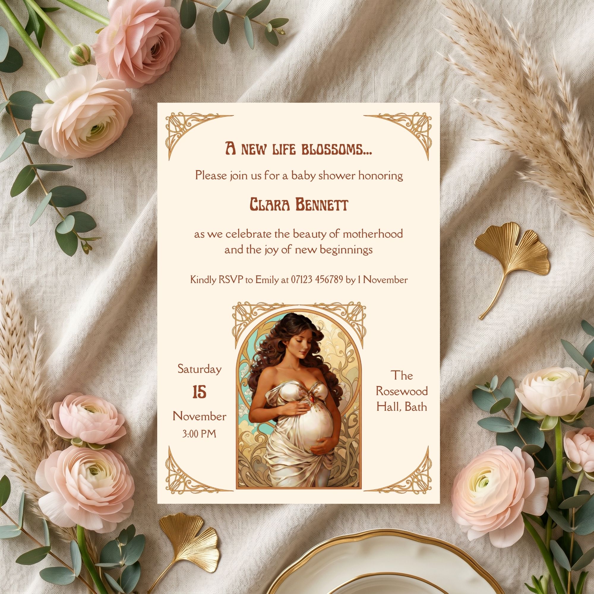 Divine Motherhood Invitation Venus